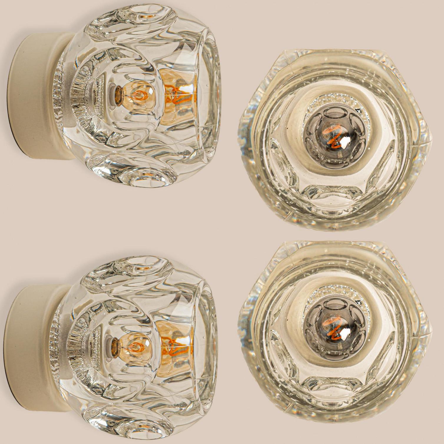 Plusieurs appliques murales en laiton encastrées Cosack Lights, Allemagne, 1970 en vente 1