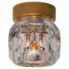 Varios apliques de latón para empotrar Lámparas Cosack, Alemania, años 70