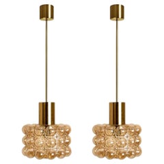 Several Bubble Glass Pendant Lamps by Helena Tynell, 1960