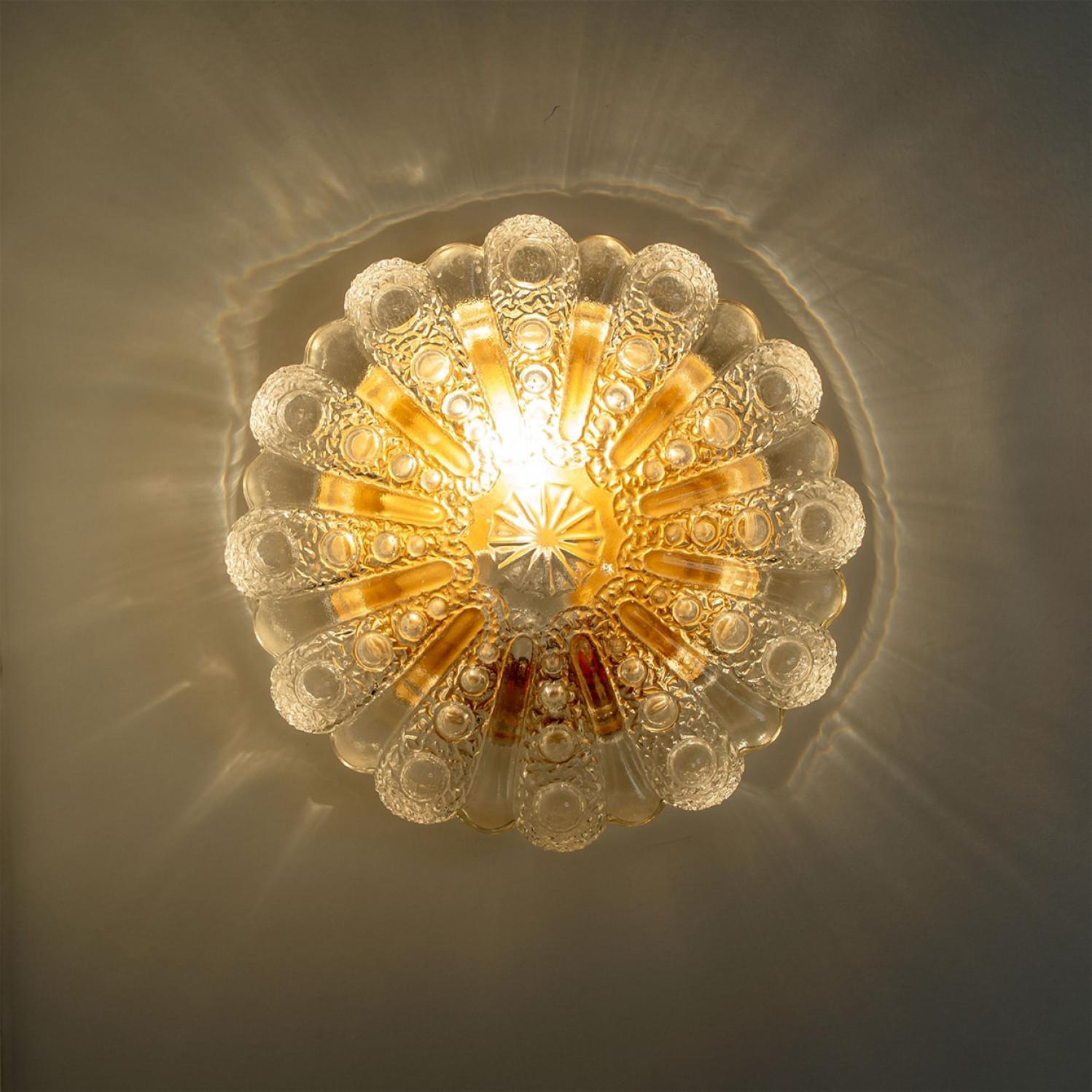 Diverse luci da parete/apparecchiature in vetro a bolle nello stile di Tynell, 1960 in vendita 4
