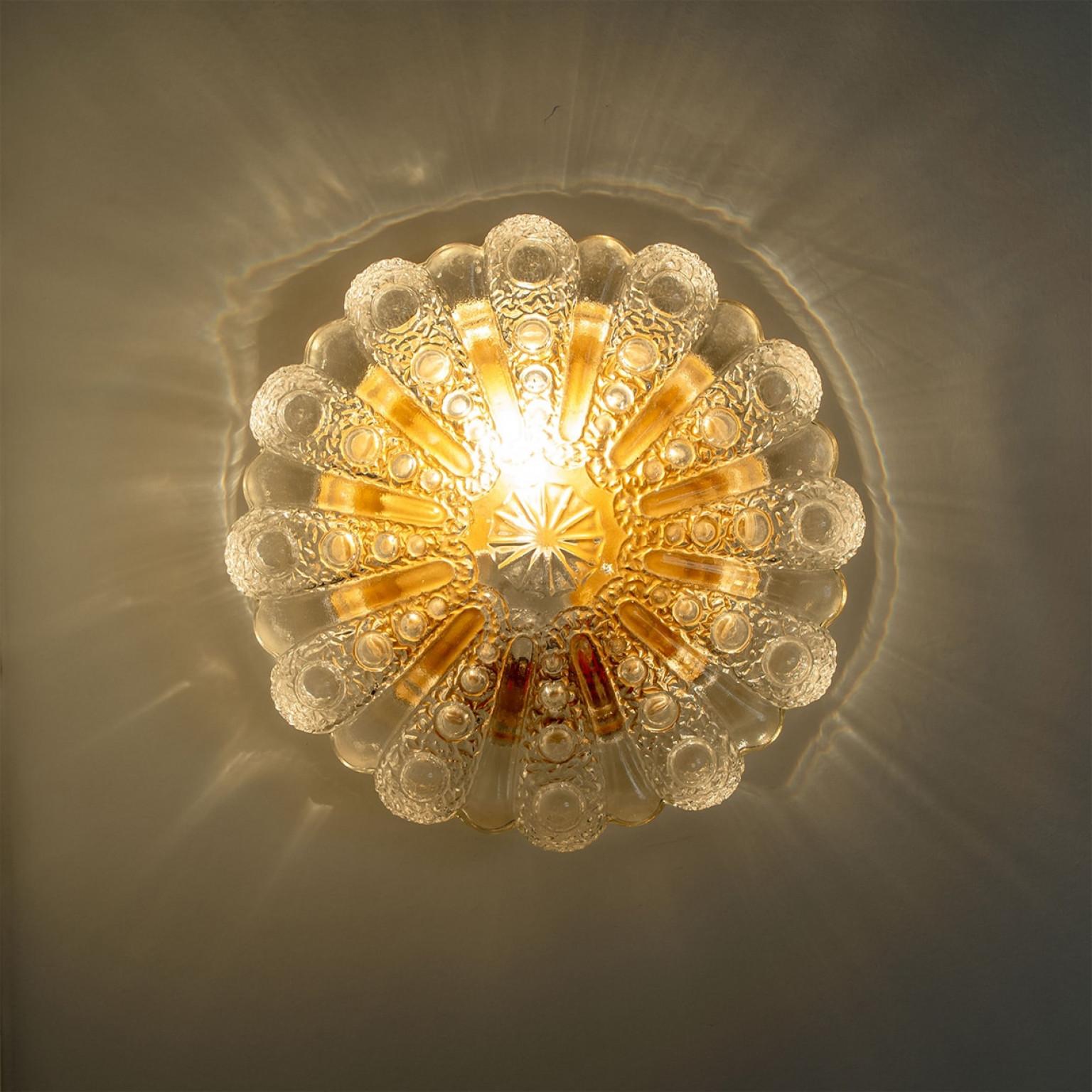 Diverse luci da parete/apparecchiature in vetro a bolle nello stile di Tynell, 1960 in vendita 4