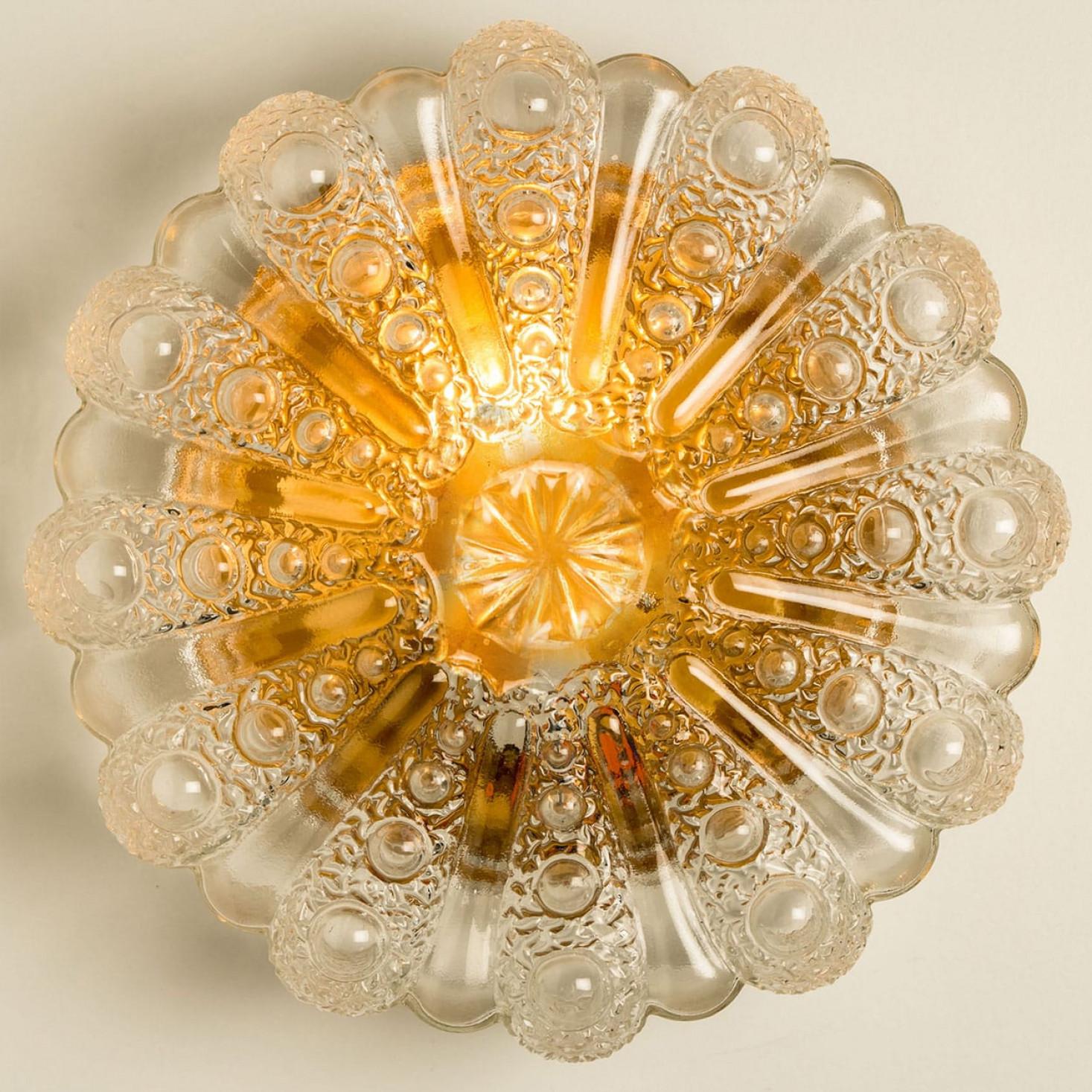 Diverse luci da parete/apparecchiature in vetro a bolle nello stile di Tynell, 1960 in vendita 1