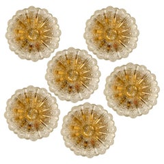 Several Bubble Glass Wall Lights/Flush mounts in the style of Tynell, 1960