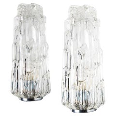 Several Chrome Clear Glass Sconces, 1960