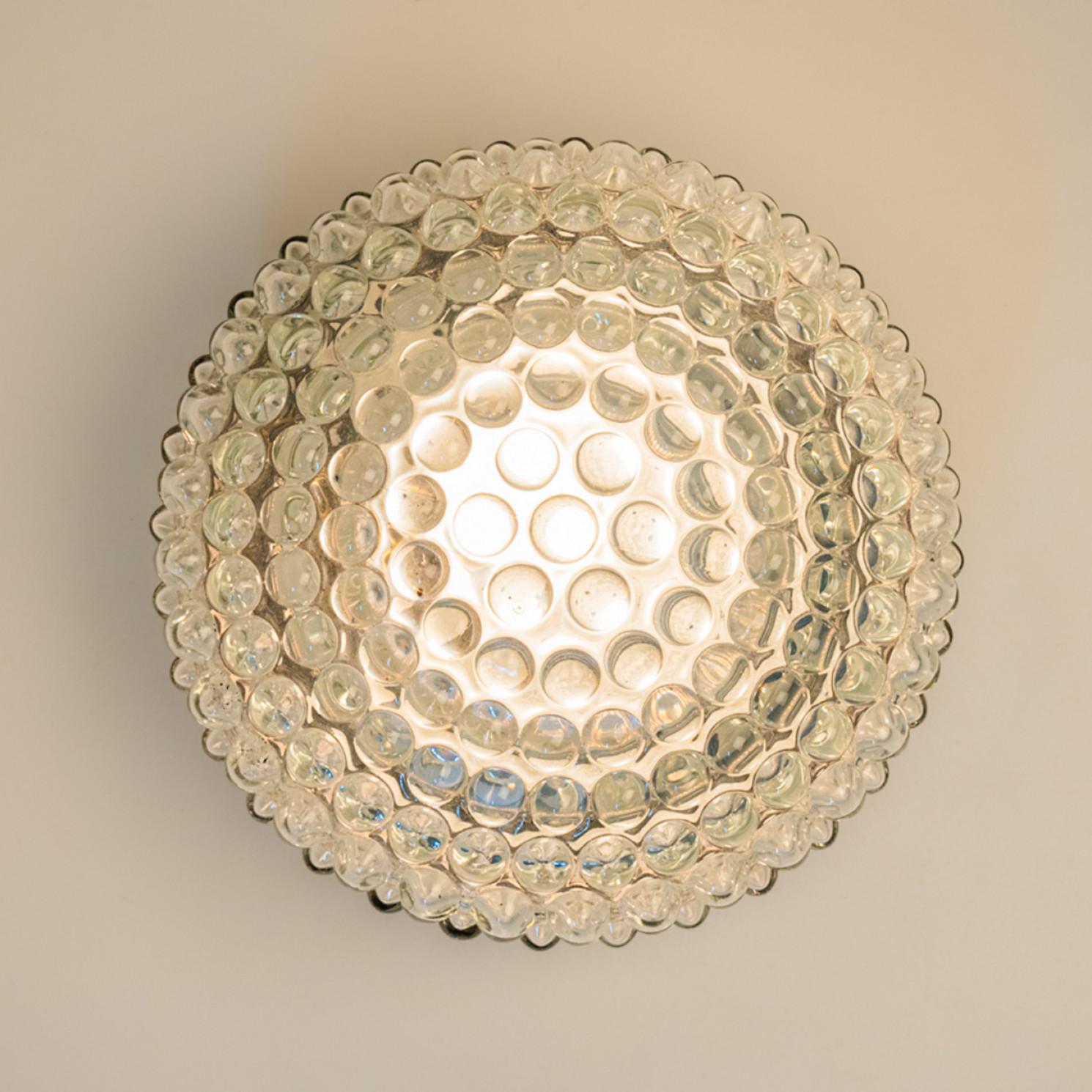Mid-Century moderno Diverse lampade da parete circolari in vetro di Helena Tynell, 1970 in vendita