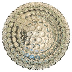 Varios apliques circulares de cristal de Helena Tynell, 1970