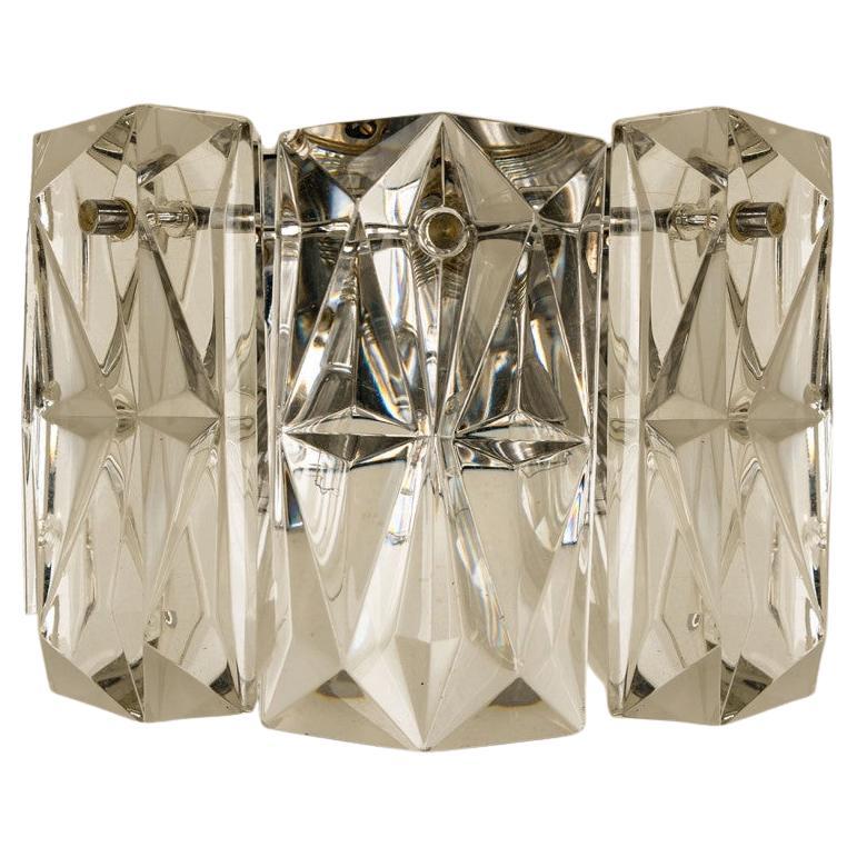 Several Crystal and Chrome Wall Lights by Kinkeldey, Germany, 1970s