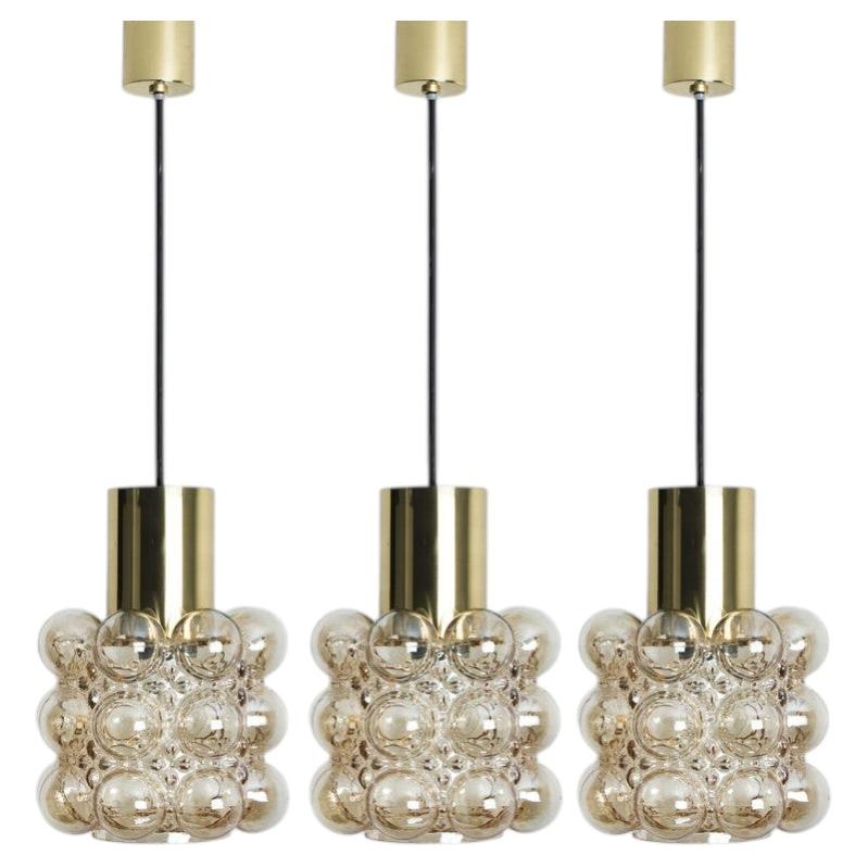 Several Glass Pedants by Helena Tynell for Glashütte Limburg, 1960