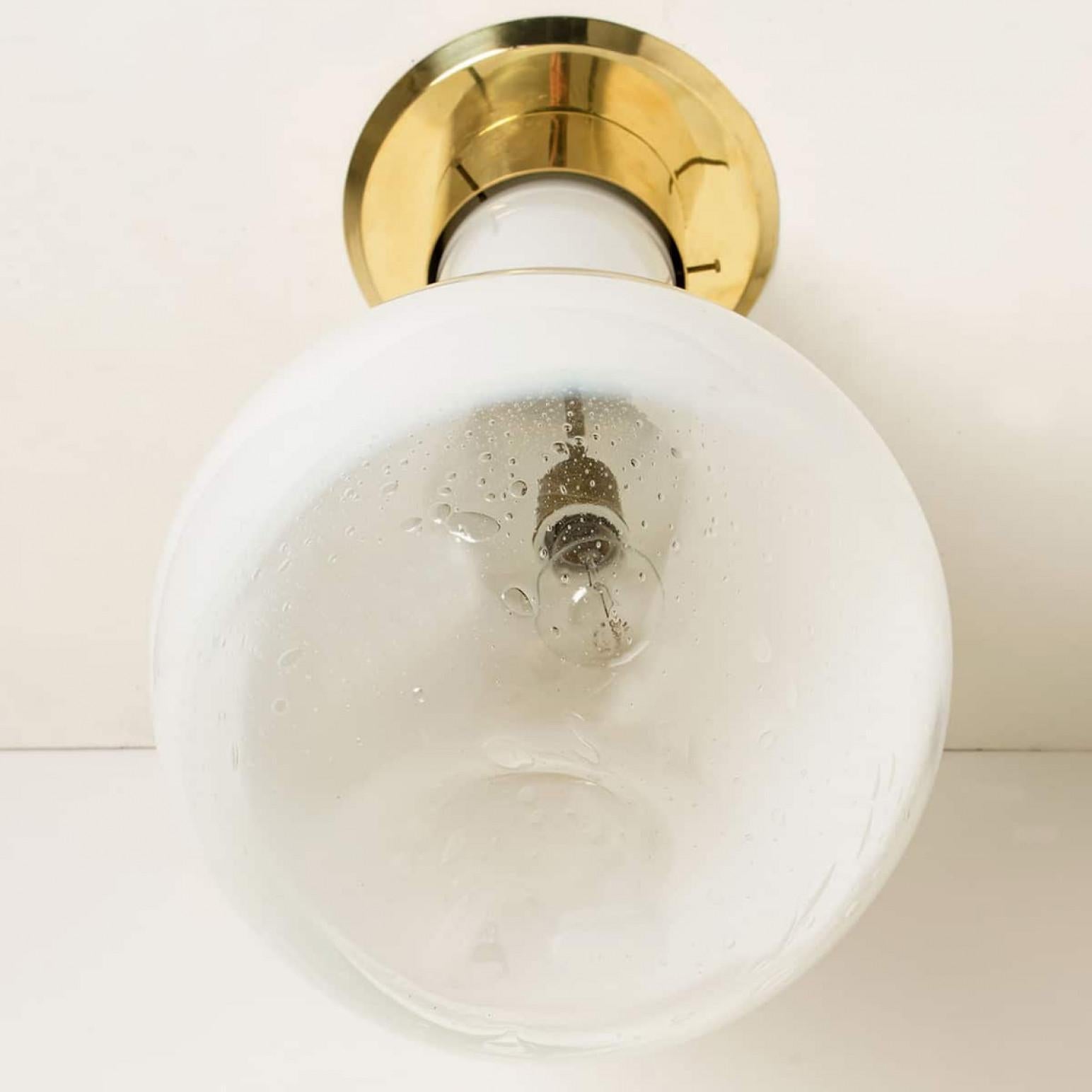 Diverse lampade da soffitto soffiate a mano di Harrachov, anni '70 in vendita 3