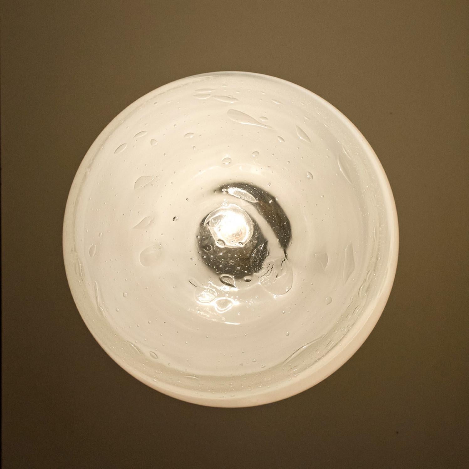 Ceco Diverse lampade da soffitto soffiate a mano di Harrachov, anni '70 in vendita