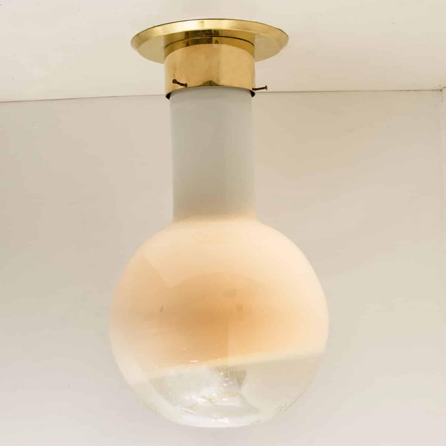 Altro Diverse lampade da soffitto soffiate a mano di Harrachov, anni '70 in vendita