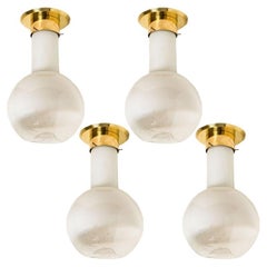 Used Several Handblown Ceiling Lamps from Harrachov, 1970s