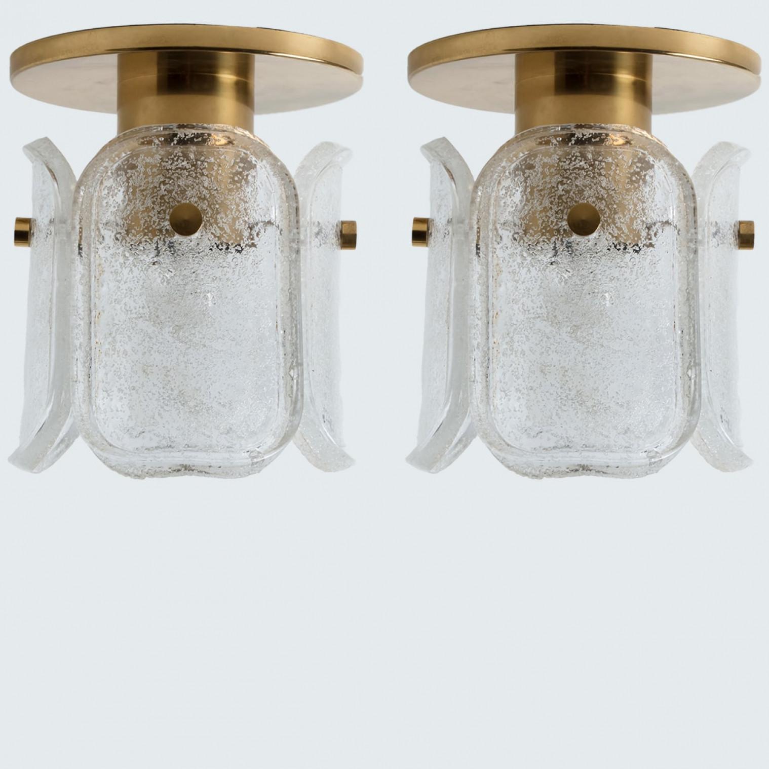 20ième siècle Plusieurs montures de chasse en laiton et verre dépoli Hillebrand, années 1970 en vente