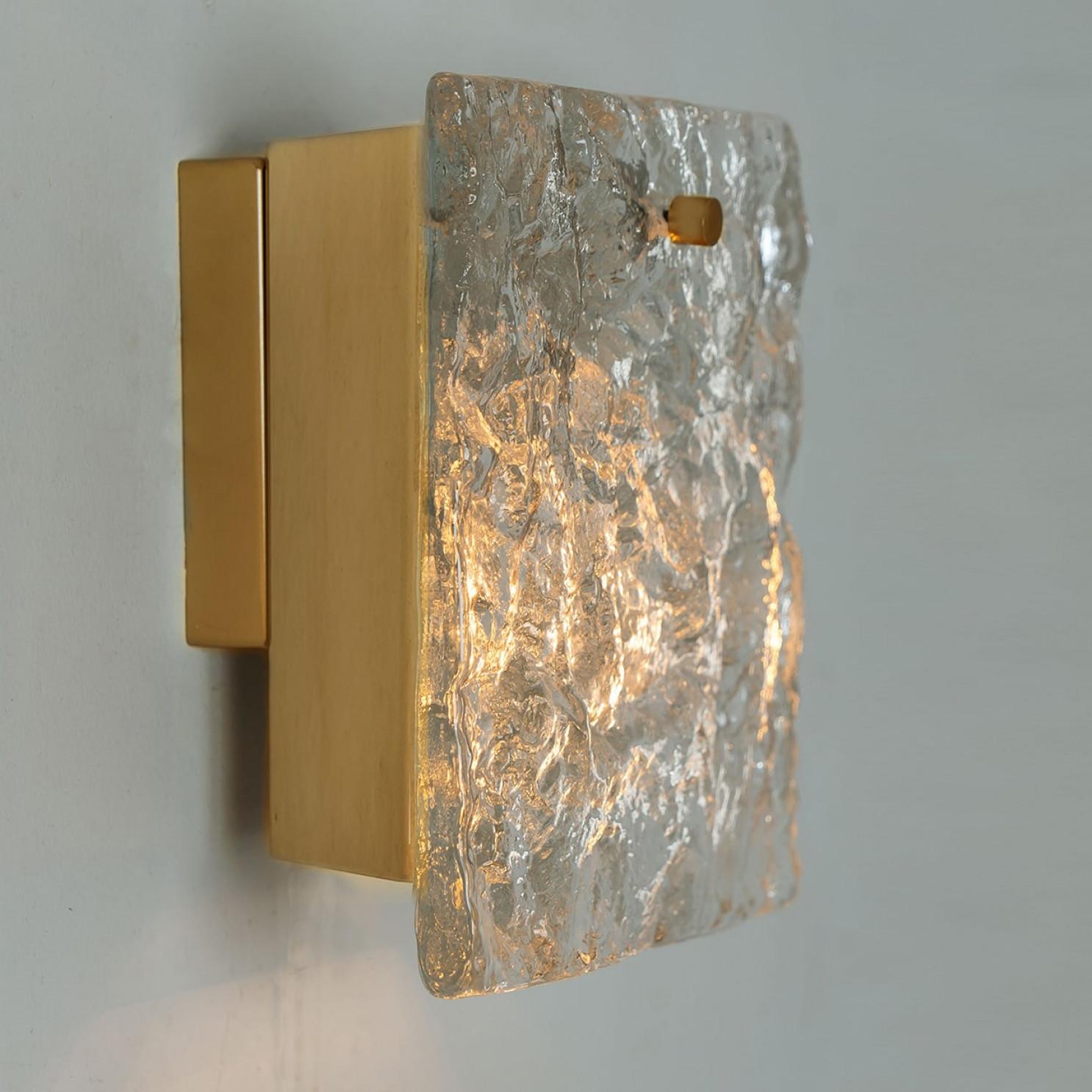 Mid-Century Modern Several J. T. Kalmar Wall Lamps, Model Karlstein, Vienna, circa 1960 For Sale