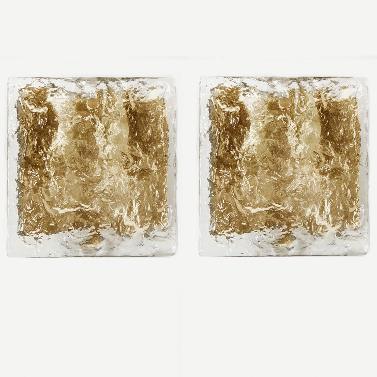 Varias lámparas de pared J. T. Kalmar, modelo Karlstein, Viena, hacia 1960 en Desgastado estado para la venta en Rijssen, NL