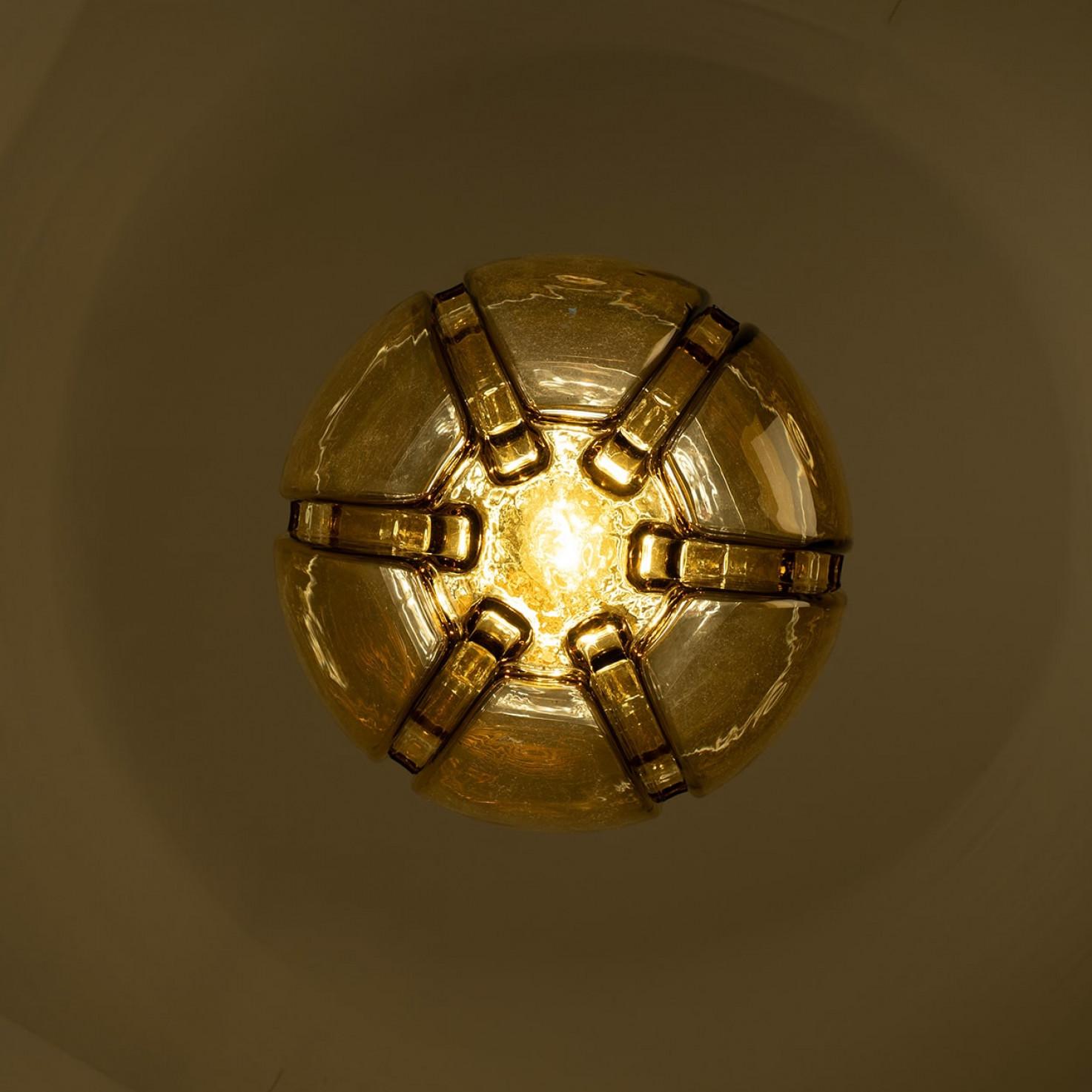 Diversi pendenti a forma di ciotola in vetro di Mazzega, Italia 1970 in vendita 6