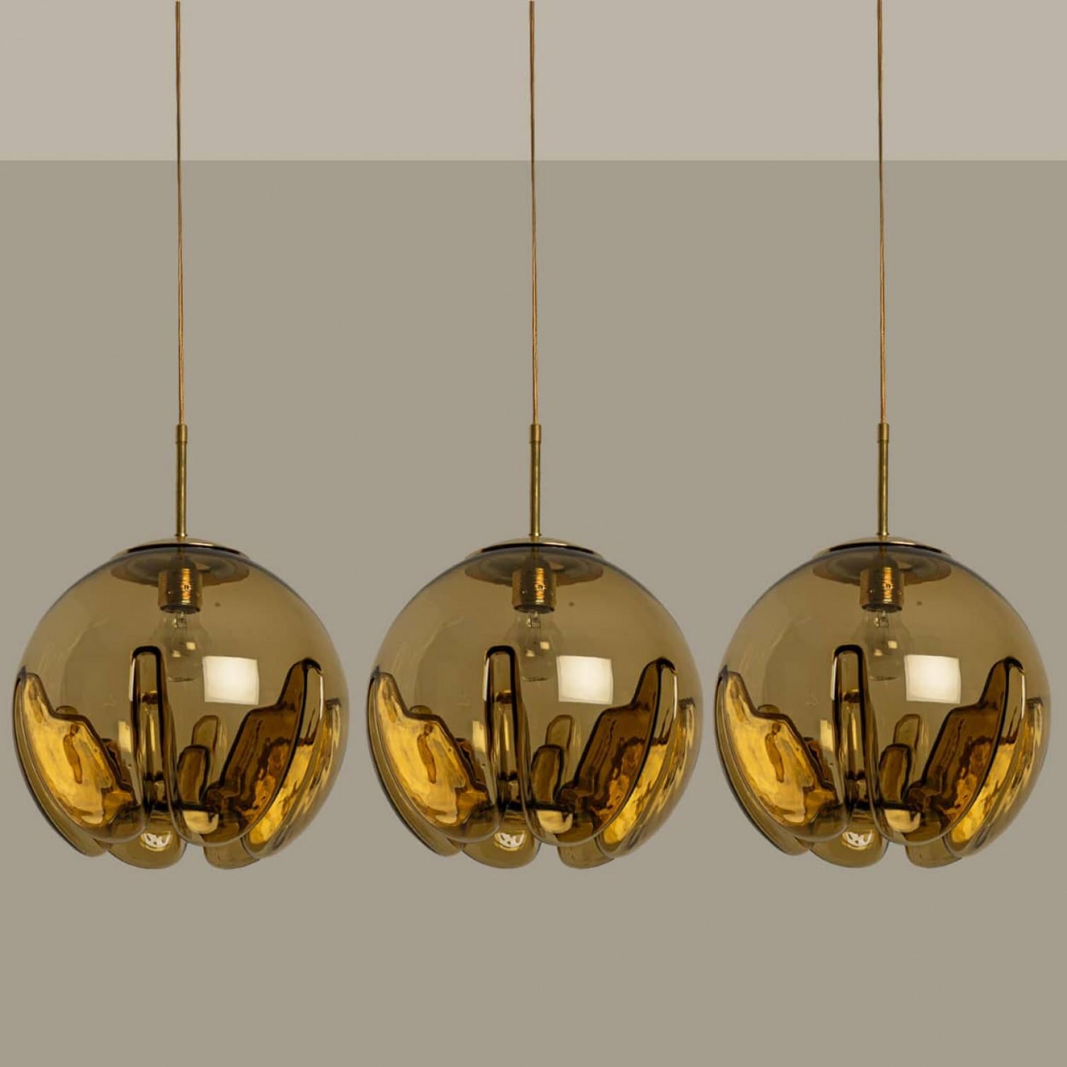 Several Mazzega Glass Bowl Pendants, Italy 1970 For Sale 8