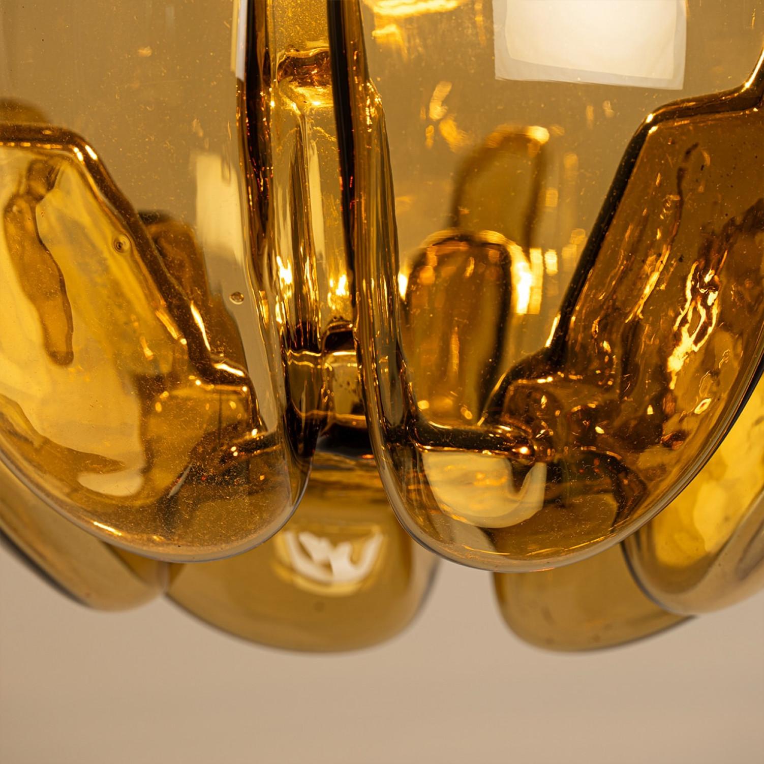 Several Mazzega Glass Bowl Pendants, Italy 1970 For Sale 1