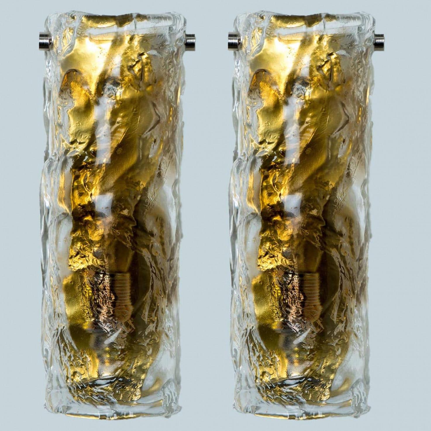 Several Murano Glass Halfround Wall Lights, Italy 1970s For Sale 8