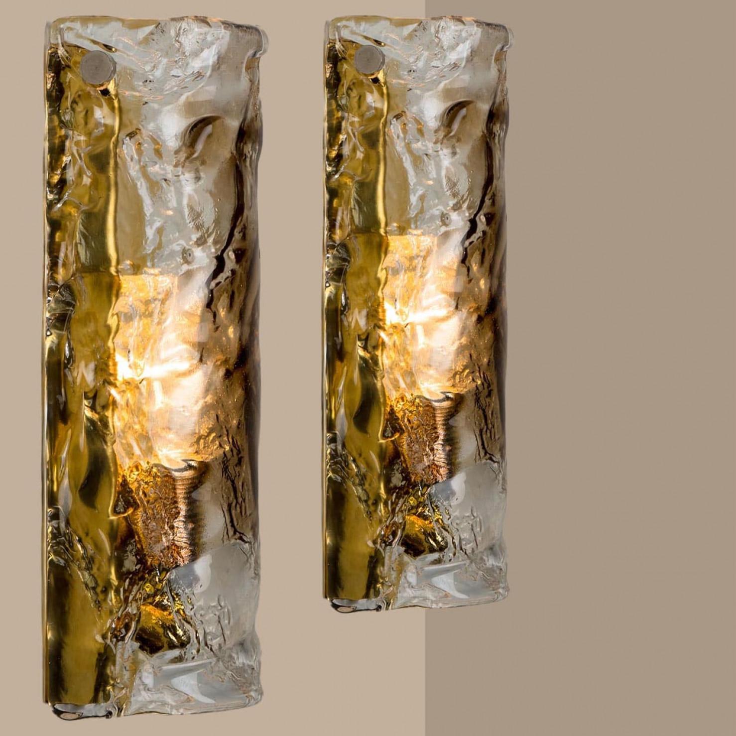 Several Murano Glass Halfround Wall Lights, Italy 1970s For Sale 9