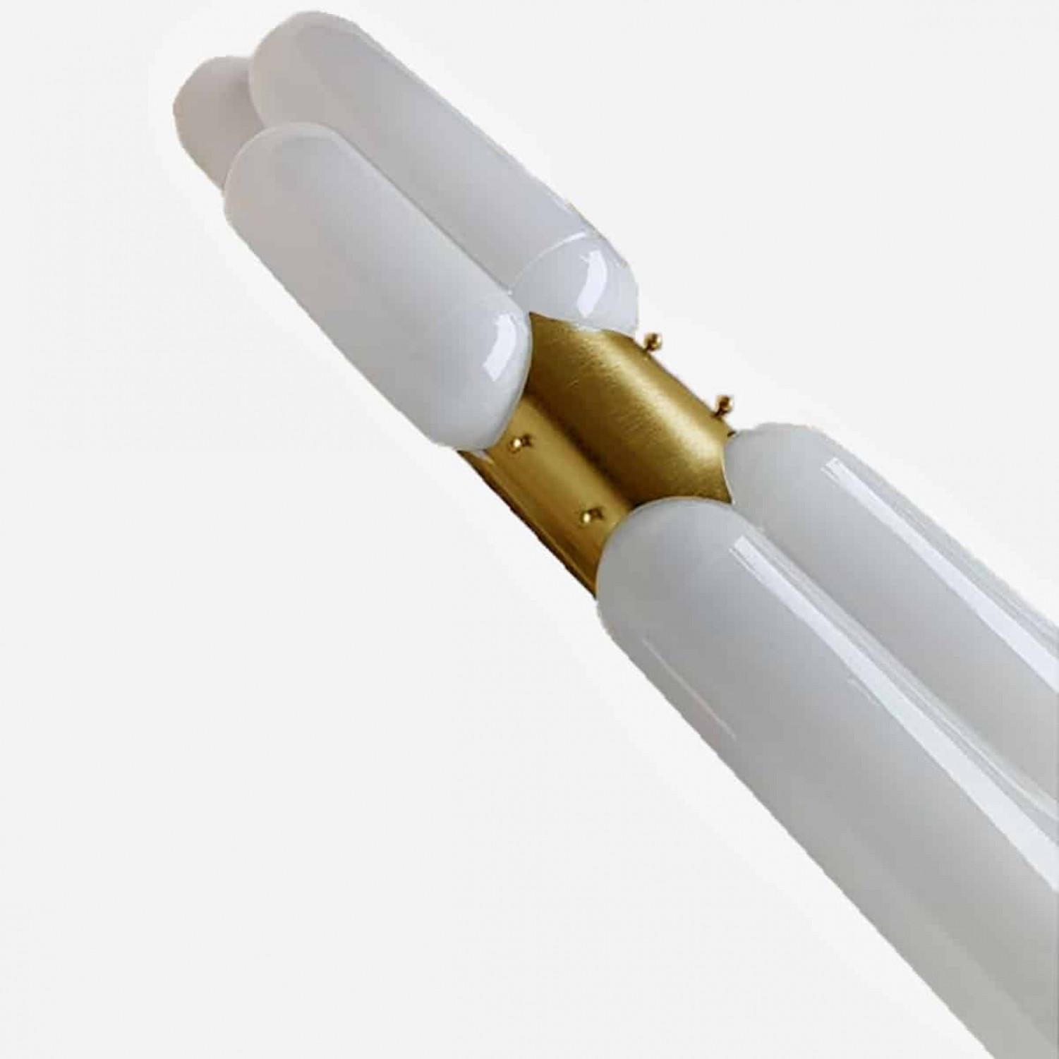 Mehrere Nason für Mazzega Torpedo Murano Glas und Messing Details, 1960 im Angebot 6