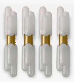 Several Nason for Mazzega Torpedo Murano Glass and Brass Details, 1960