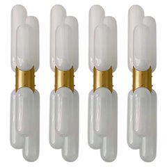 Several Nason for Mazzega Torpedo Murano Glass and Brass Details, 1960
