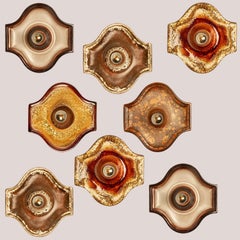 Several Oval Ceramic Wall Lights, 1970