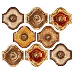 Several Oval Ceramic Wall Lights, 1970