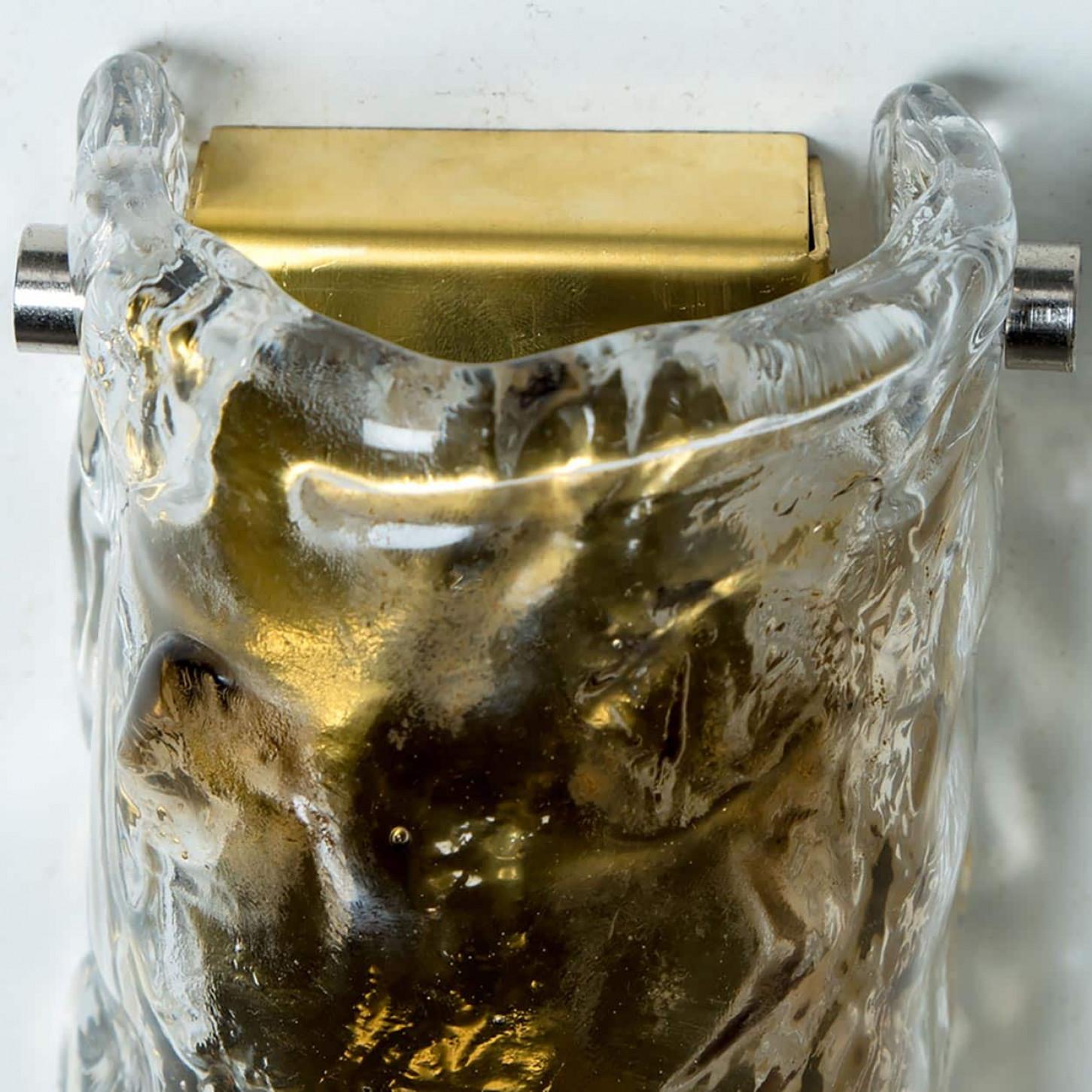 Varios pares de apliques semiredondos de cristal de Murano, Italia Años 70 Otro en venta