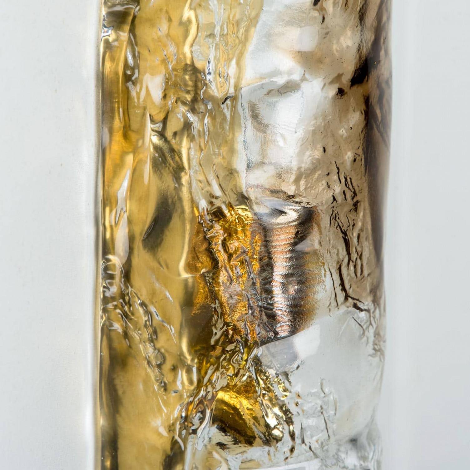 Plusieurs paires d'appliques demi-rondes en verre de Murano, Italie, années 1970 Bon état - En vente à Rijssen, NL