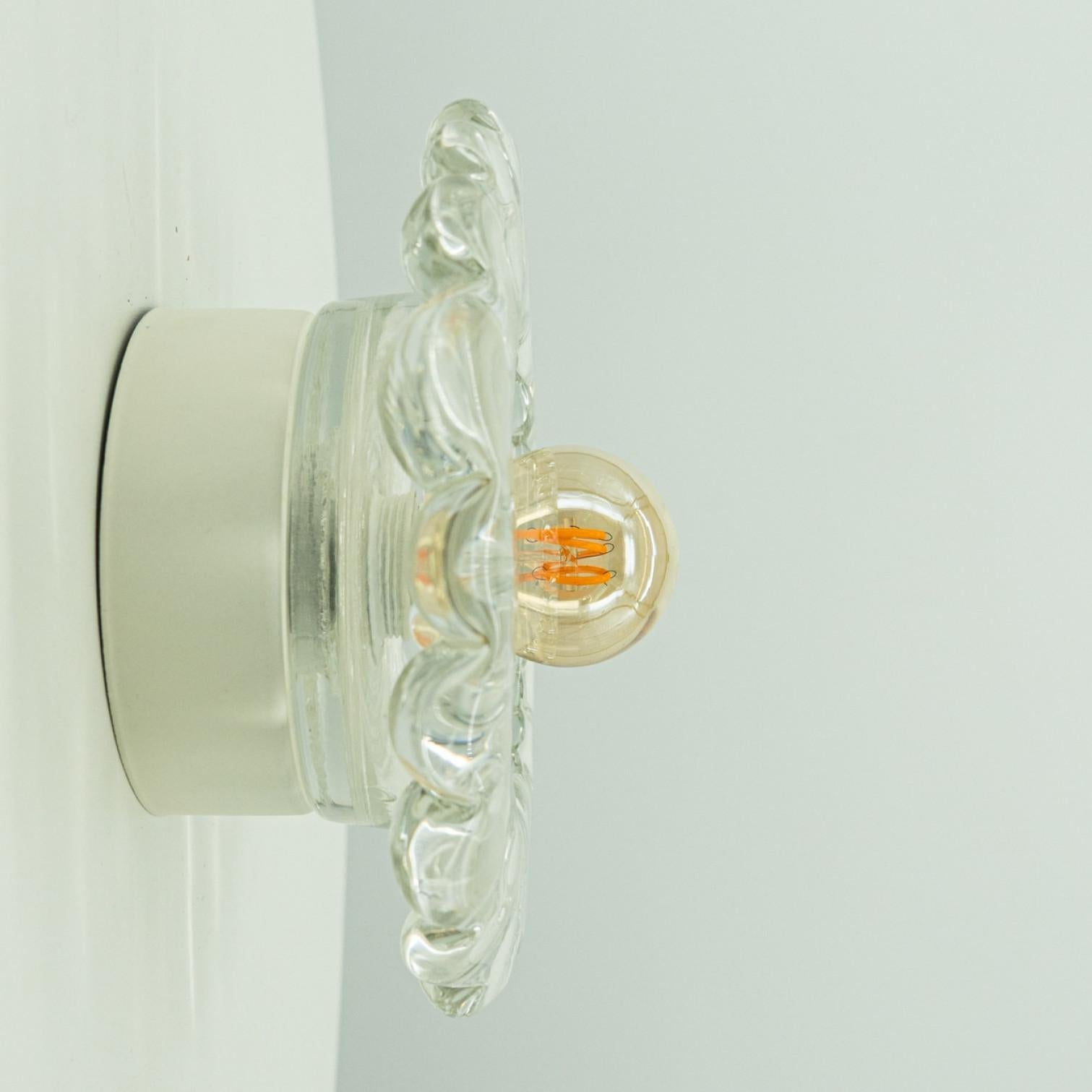 Several Peill Putzler Bubble Glass Wall lights Flush Mounts, 1970 For Sale 2