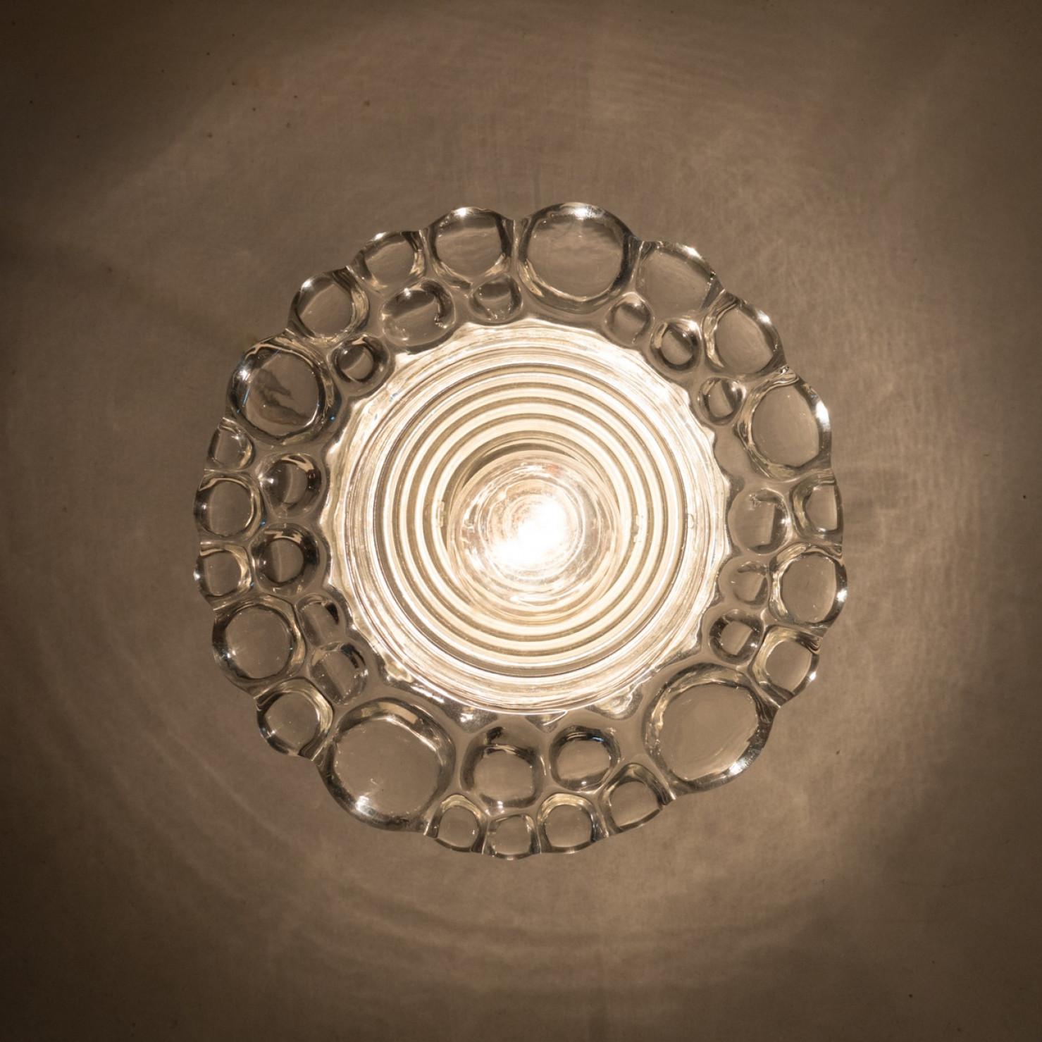 Several Peill Putzler Bubble Glass Wall lights Flush Mounts, 1970 For Sale 3