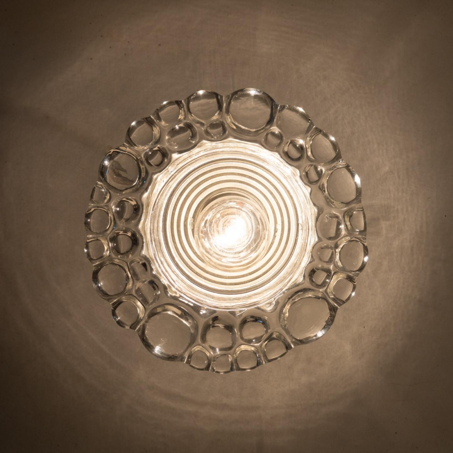 Plusieurs appliques en verre bullé Peill Putzler, 1970 en vente 3