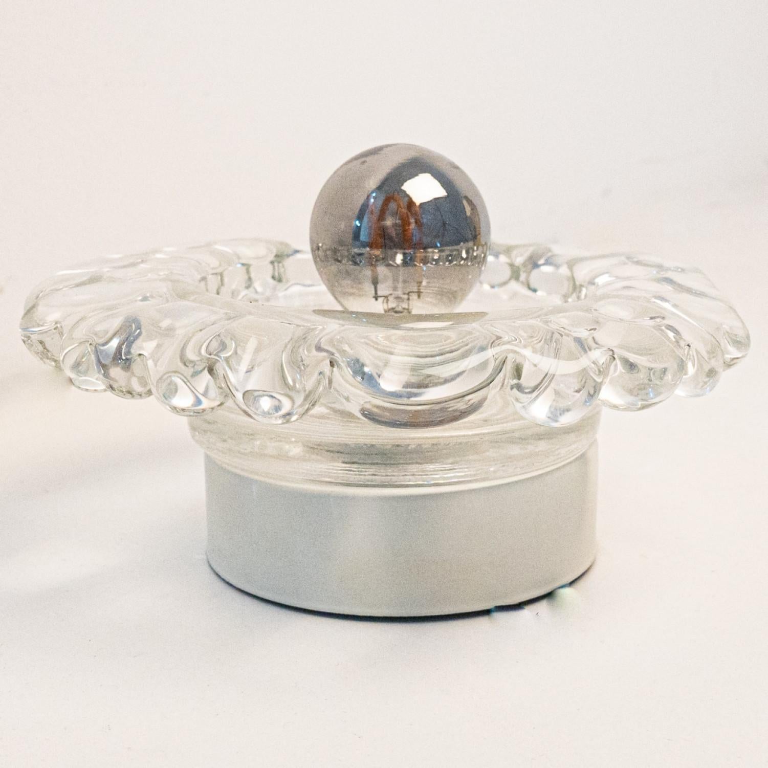 Several Peill Putzler Bubble Glass Wall lights Flush Mounts, 1970 For Sale 6