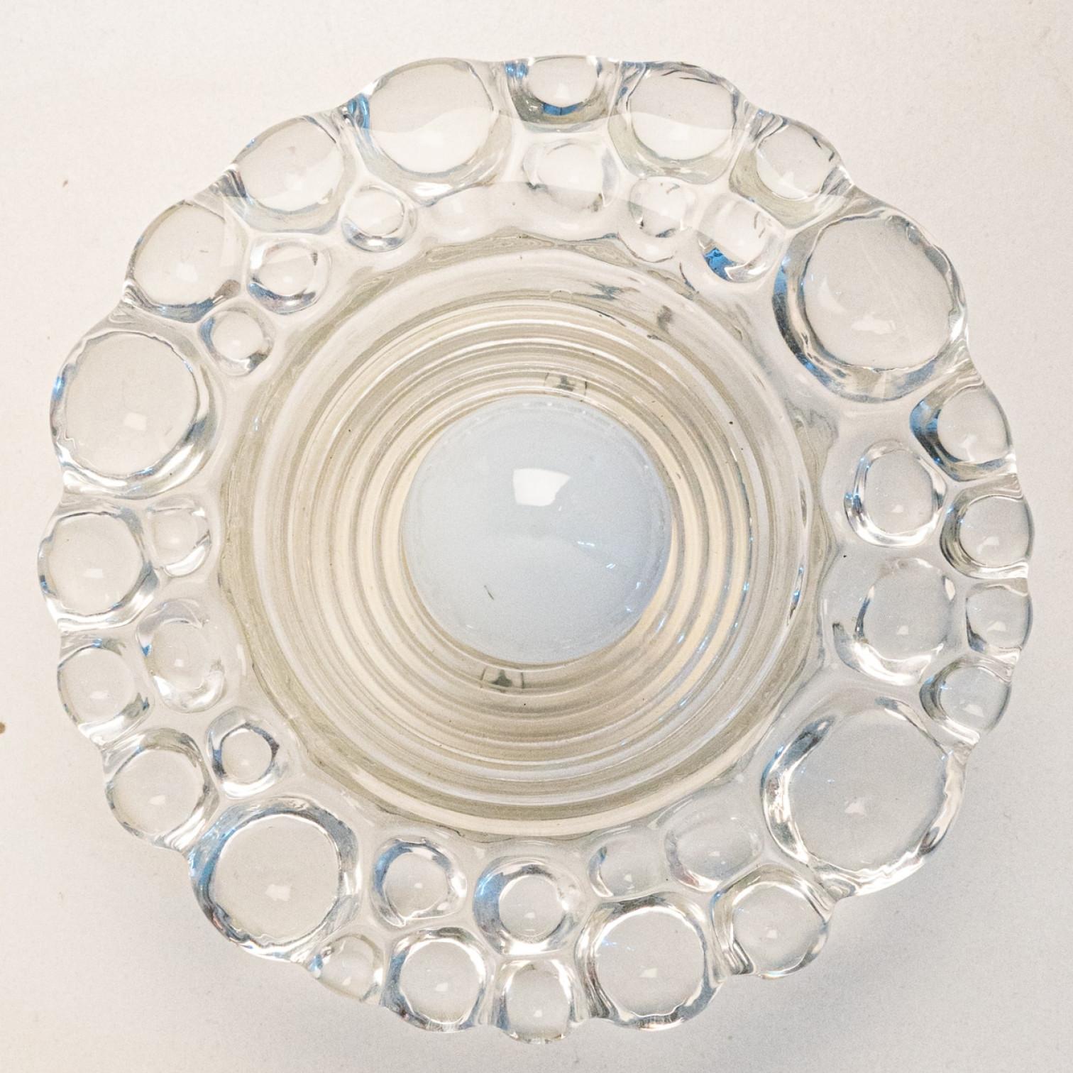 Allemand Plusieurs appliques en verre bullé Peill Putzler, 1970 en vente