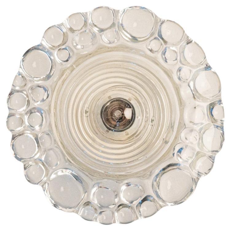 Plusieurs appliques en verre bullé Peill Putzler, 1970