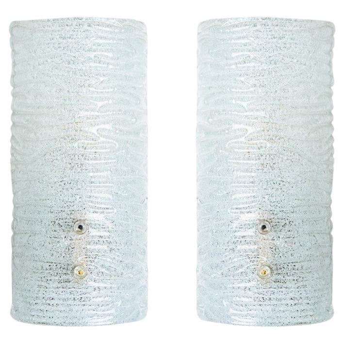 Varios apliques de latón esmerilado Kalmar, Austria, años 70