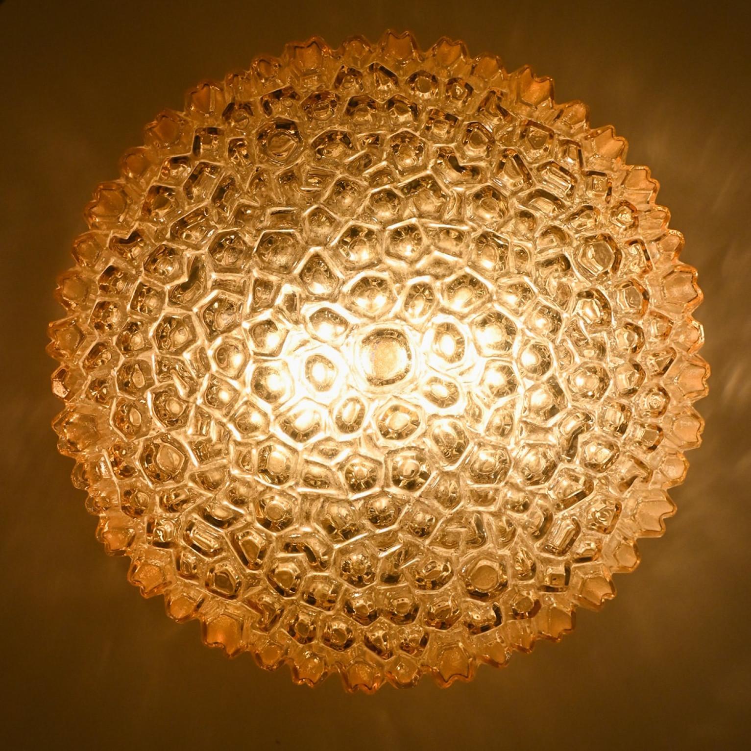 Several Round Bubble Textured Glass Wall Lights, Style Helena Tynell For Sale 3