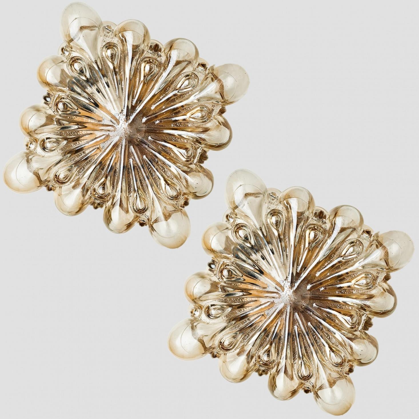 Several Round Bubble Textured Glass Wall Lights, Style Helena Tynell For Sale 5
