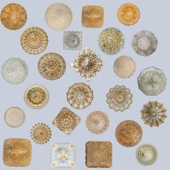 Several Round Bubble Textured Glass Wall Lights, Style Helena Tynell