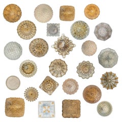 Several Round Bubble Textured Glass Wall Lights, Style Helena Tynell