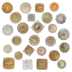 Several Round Bubble Textured Glass Wall Lights, Style Helena Tynell