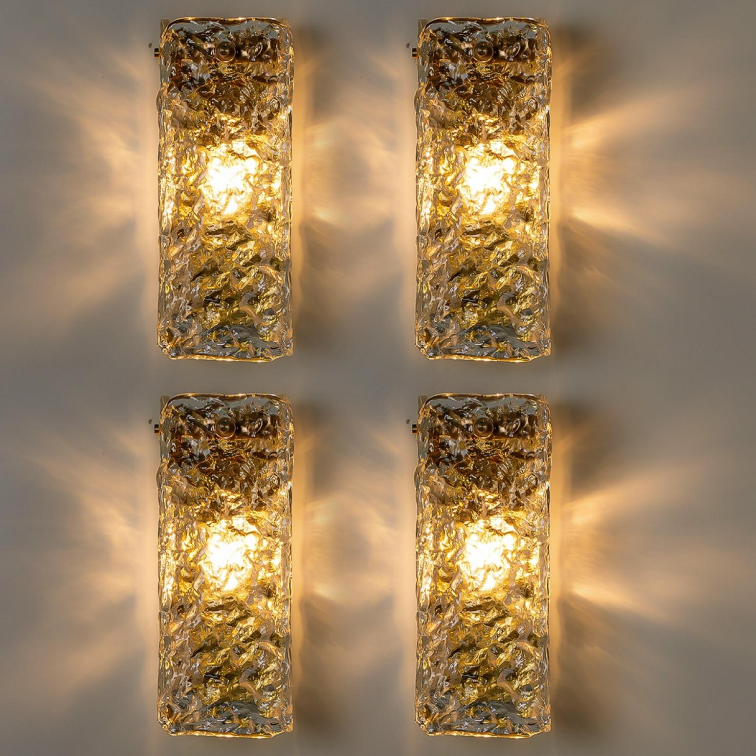 Varios estructurados  Apliques de cristal, Alemania Moderno de mediados de siglo en venta