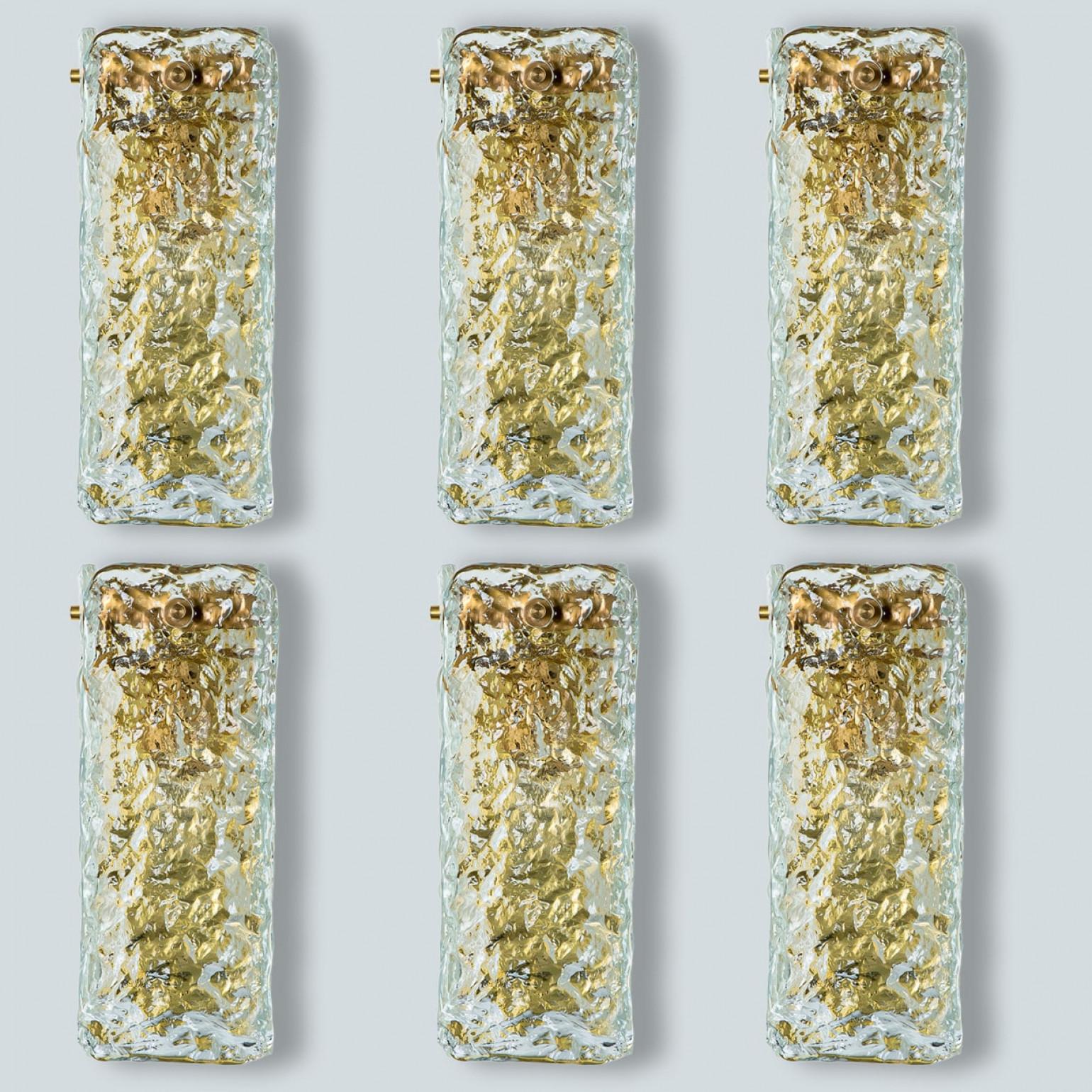 Varios estructurados  Apliques de cristal, Alemania mediados del siglo XX en venta