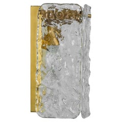 Vintage Several Structured  Glass Wall Lights, Germany