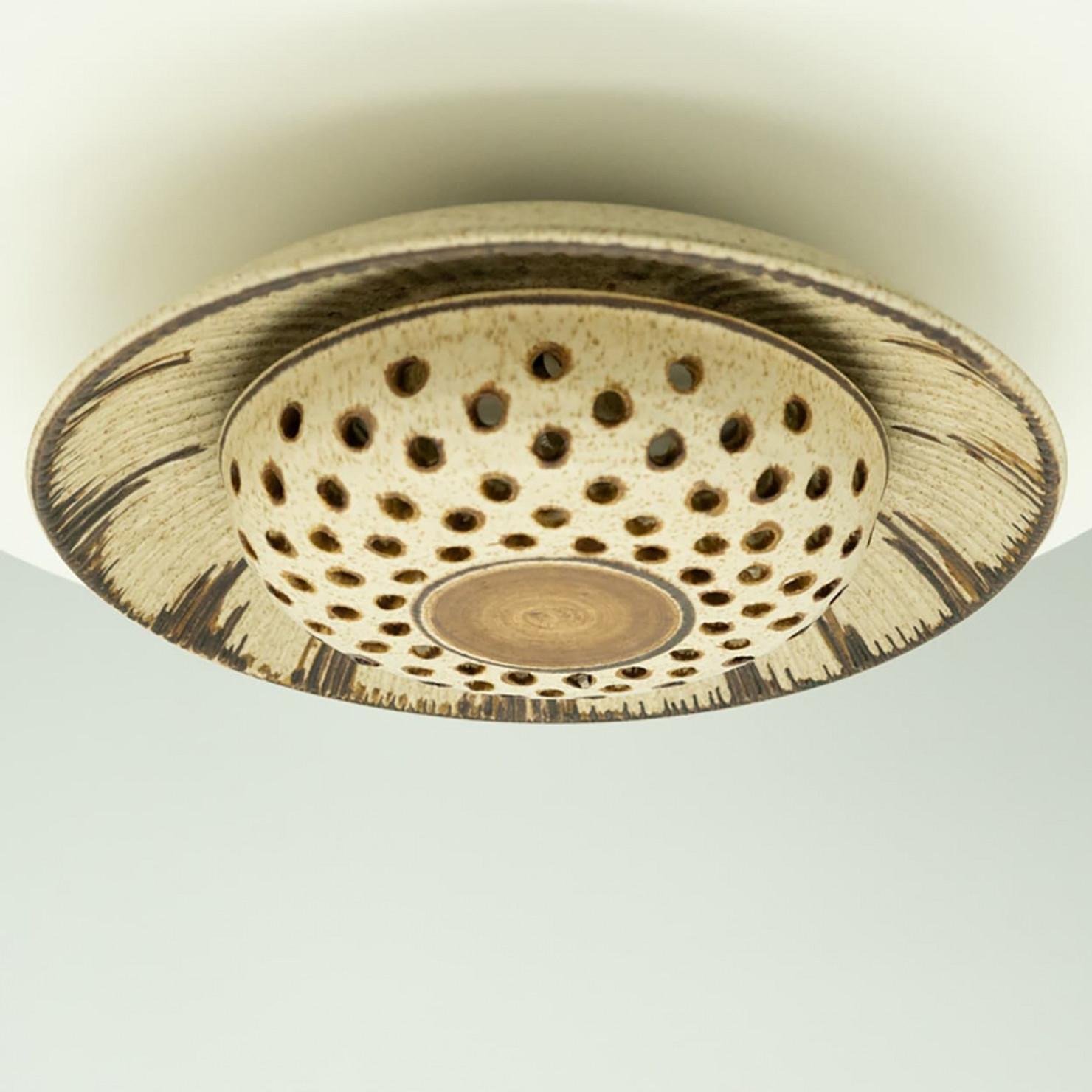 Several Stunning Ceramic Wall Lights, Denmark 1970 For Sale 4