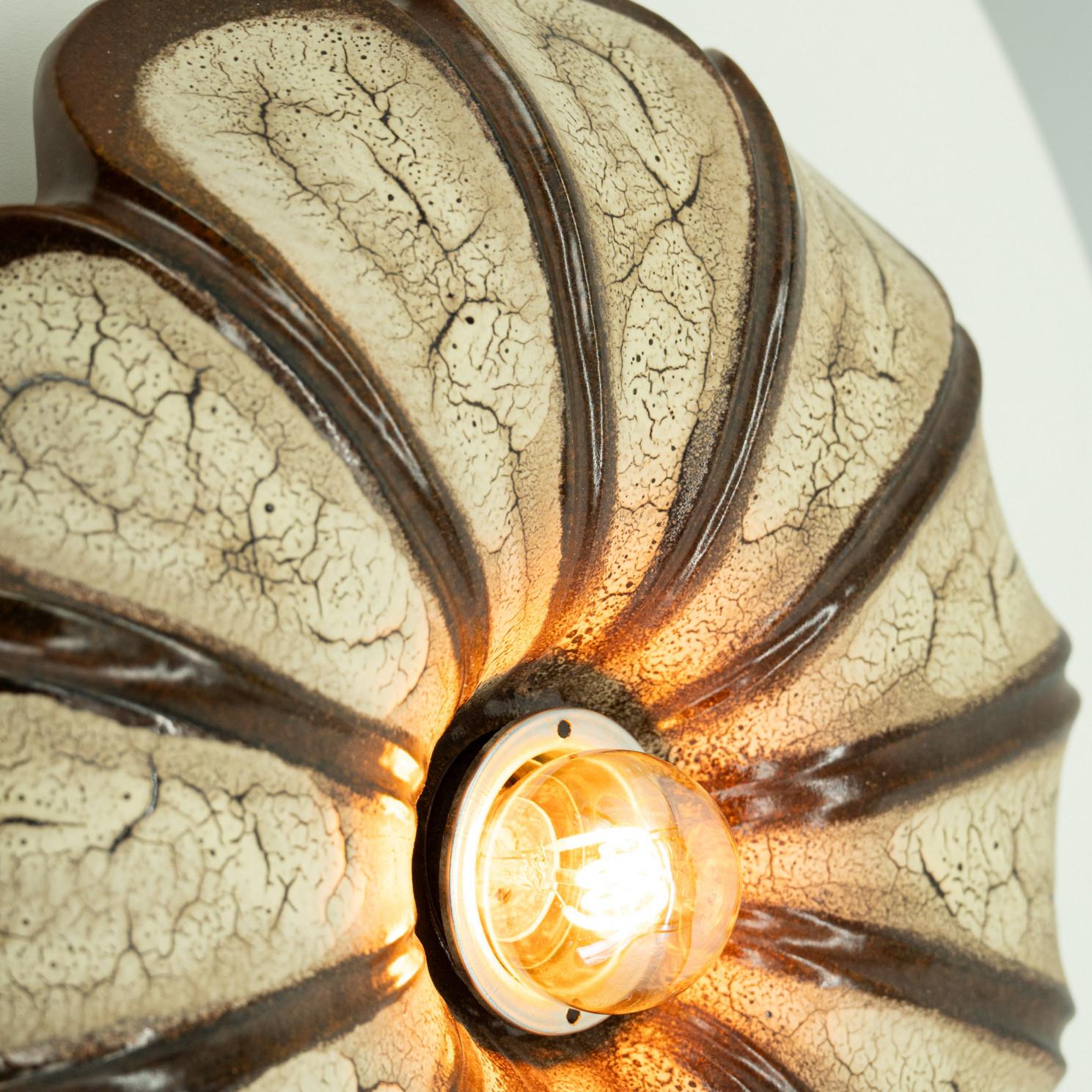 Several Stunning Ceramic Wall Lights, Denmark 1970 For Sale 5