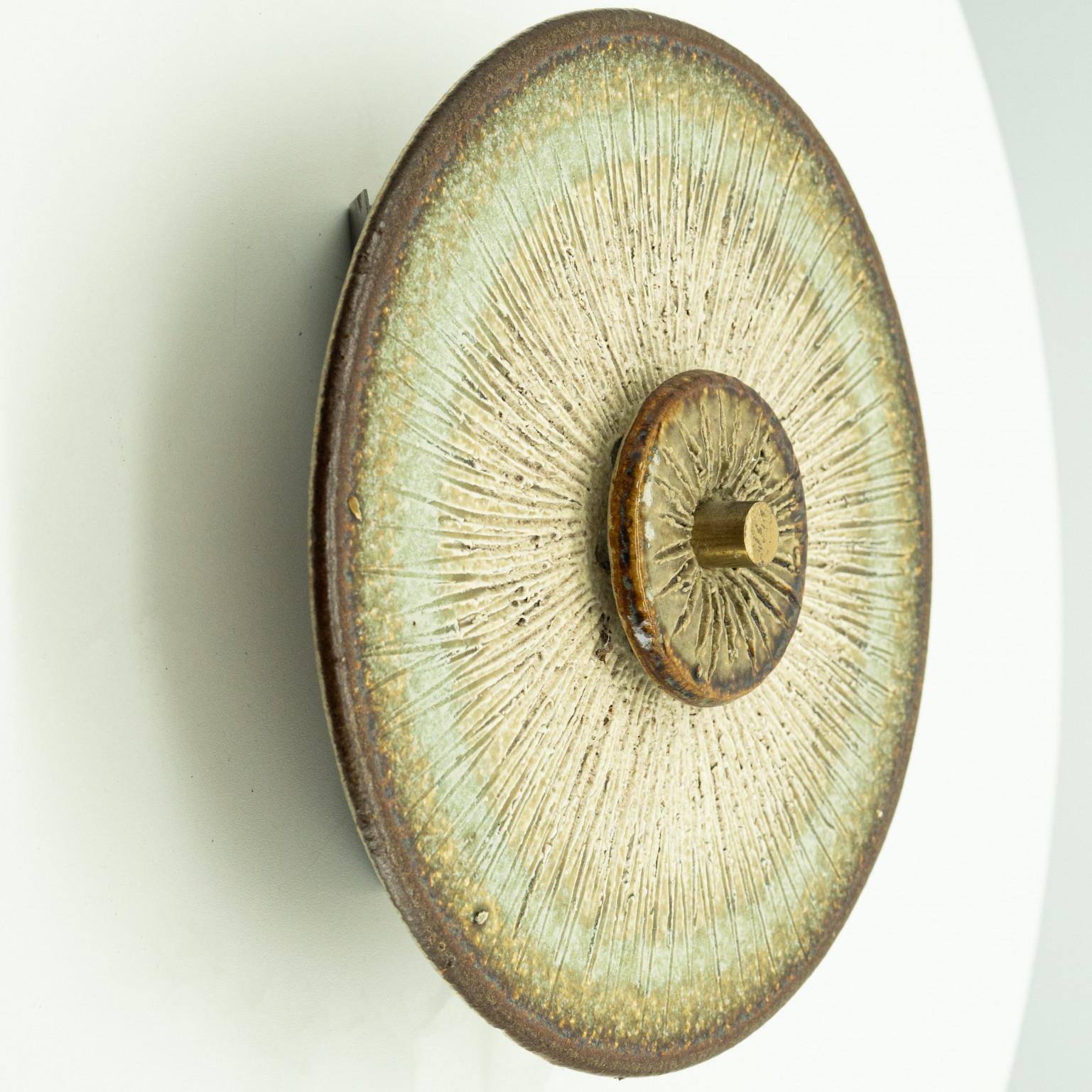Diverse splendide lampade da parete in ceramica, Danimarca 1970 in vendita 4