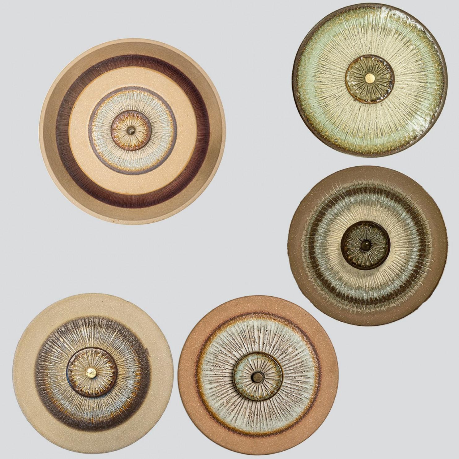 Diverse splendide lampade da parete in ceramica, Danimarca 1970 in vendita 6